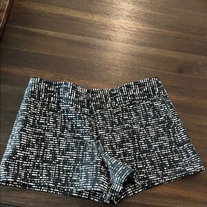 Alice + Olivia Black and White High Waist Shorts